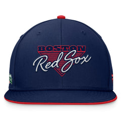 Navy Boston Red Sox Fanatics Fundamental Tri-Script Fitted Hat