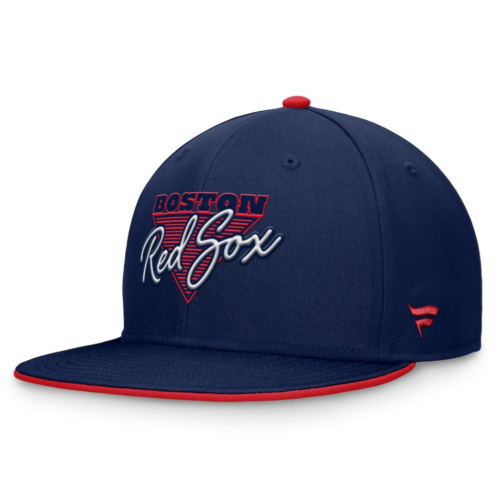 Navy Boston Red Sox Fanatics Fundamental Tri-Script Fitted Hat