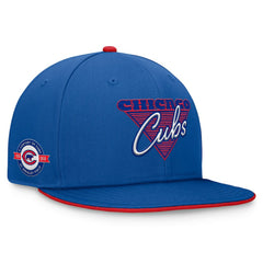 Royal Chicago Cubs Fanatics Fundamental Tri-Script Fitted Hat