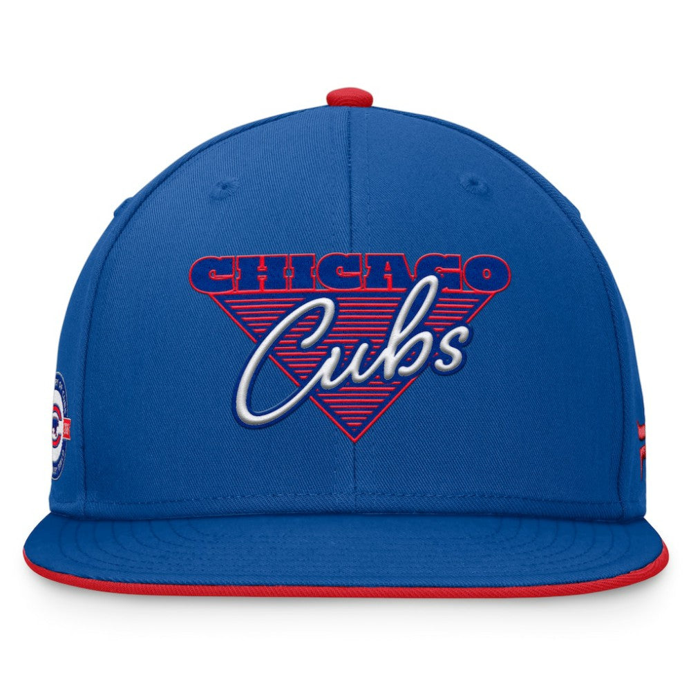Royal Chicago Cubs Fanatics Fundamental Tri-Script Fitted Hat