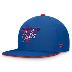 Royal Chicago Cubs Fanatics Fundamental Tri-Script Fitted Hat