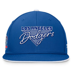 Royal Los Angeles Dodgers Fanatics Fundamental Tri-Script Fitted Hat