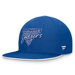 Royal Los Angeles Dodgers Fanatics Fundamental Tri-Script Fitted Hat