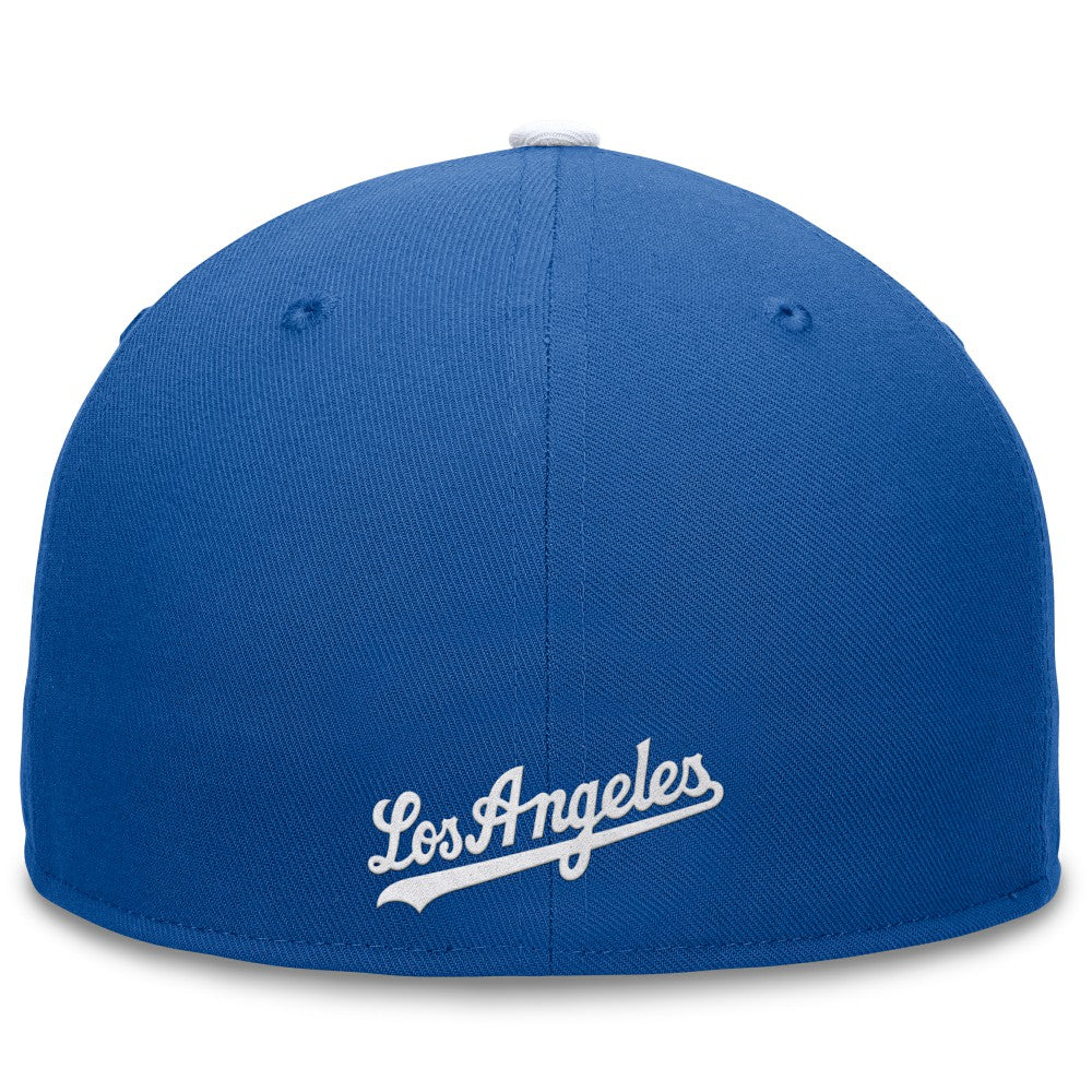Royal Los Angeles Dodgers Fanatics Fundamental Tri-Script Fitted Hat