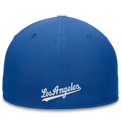 Royal Los Angeles Dodgers Fanatics Fundamental Tri-Script Fitted Hat
