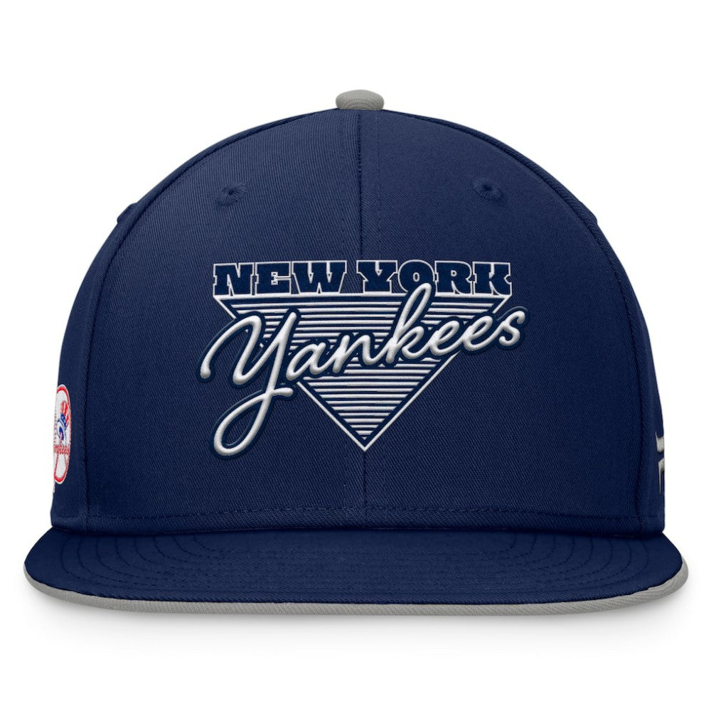Navy New York Yankees Fanatics Fundamental Tri-Script Fitted Hat
