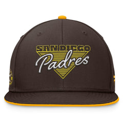 Brown San Diego Padres Fanatics Fundamental Tri-Script Fitted Hat