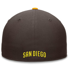 Brown San Diego Padres Fanatics Fundamental Tri-Script Fitted Hat