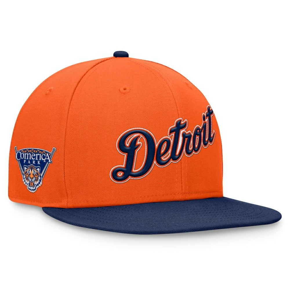 Orange Detroit Tigers Fanatics Fundamental Two-Tone Fitted Hat