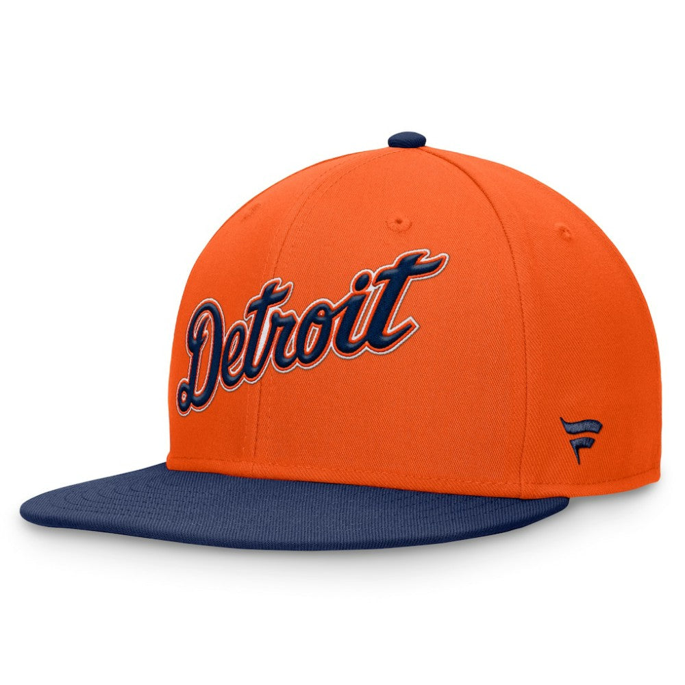 Orange Detroit Tigers Fanatics Fundamental Two-Tone Fitted Hat
