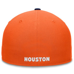 Orange/Navy Houston Astros Fanatics Fundamental Two-Tone Fitted Hat