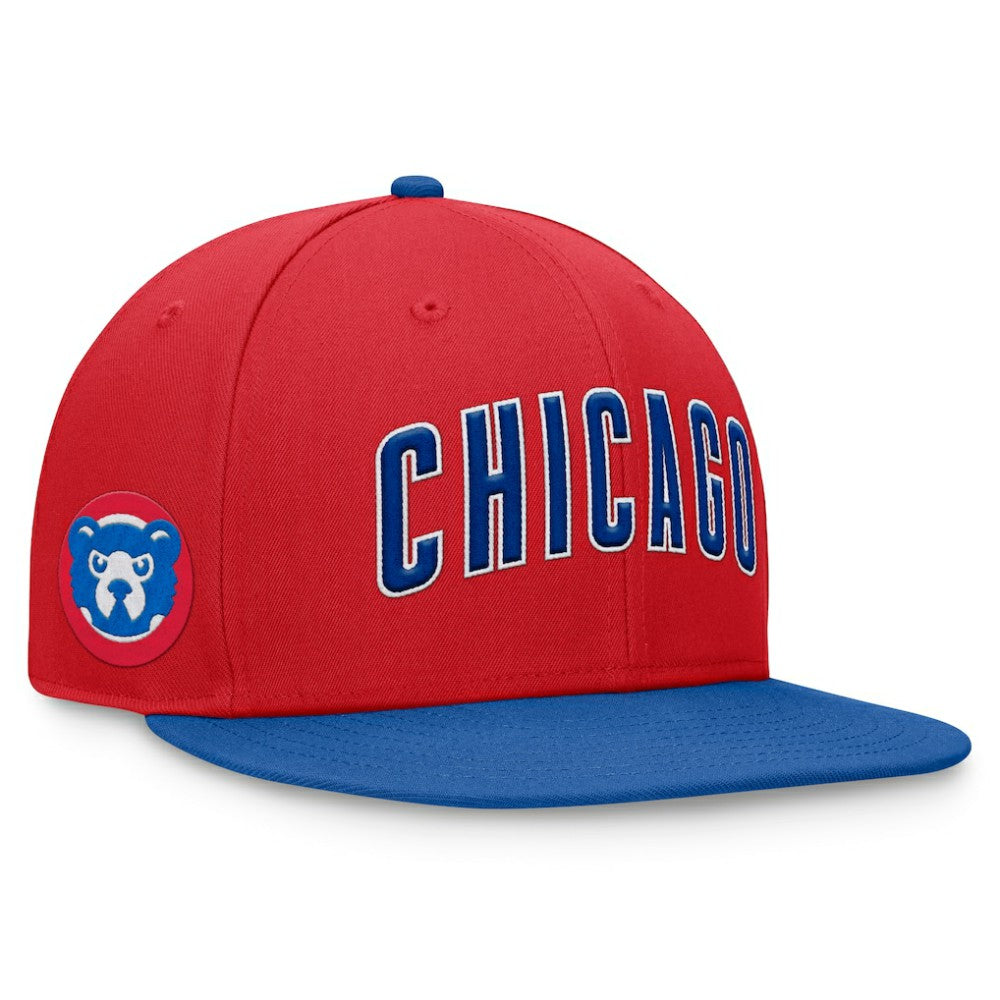 Red Chicago Cubs Fanatics Fundamental Two-Tone Fitted Hat