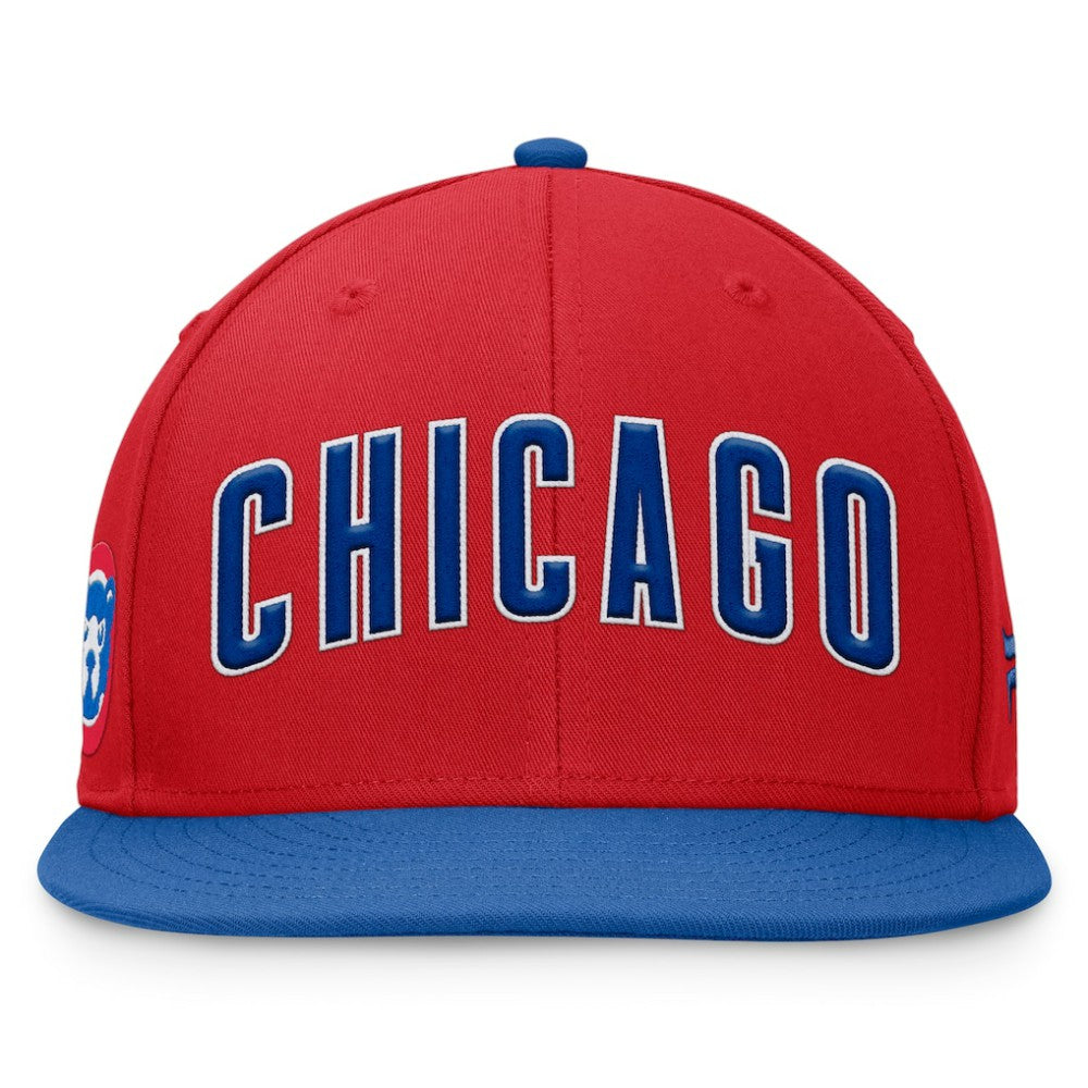 Red Chicago Cubs Fanatics Fundamental Two-Tone Fitted Hat