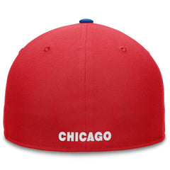 Red Chicago Cubs Fanatics Fundamental Two-Tone Fitted Hat