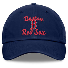 Navy Boston Red Sox Fanatics Women's Fundamental Script Logo Adjustable Hat