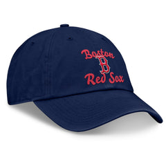Navy Boston Red Sox Fanatics Women's Fundamental Script Logo Adjustable Hat