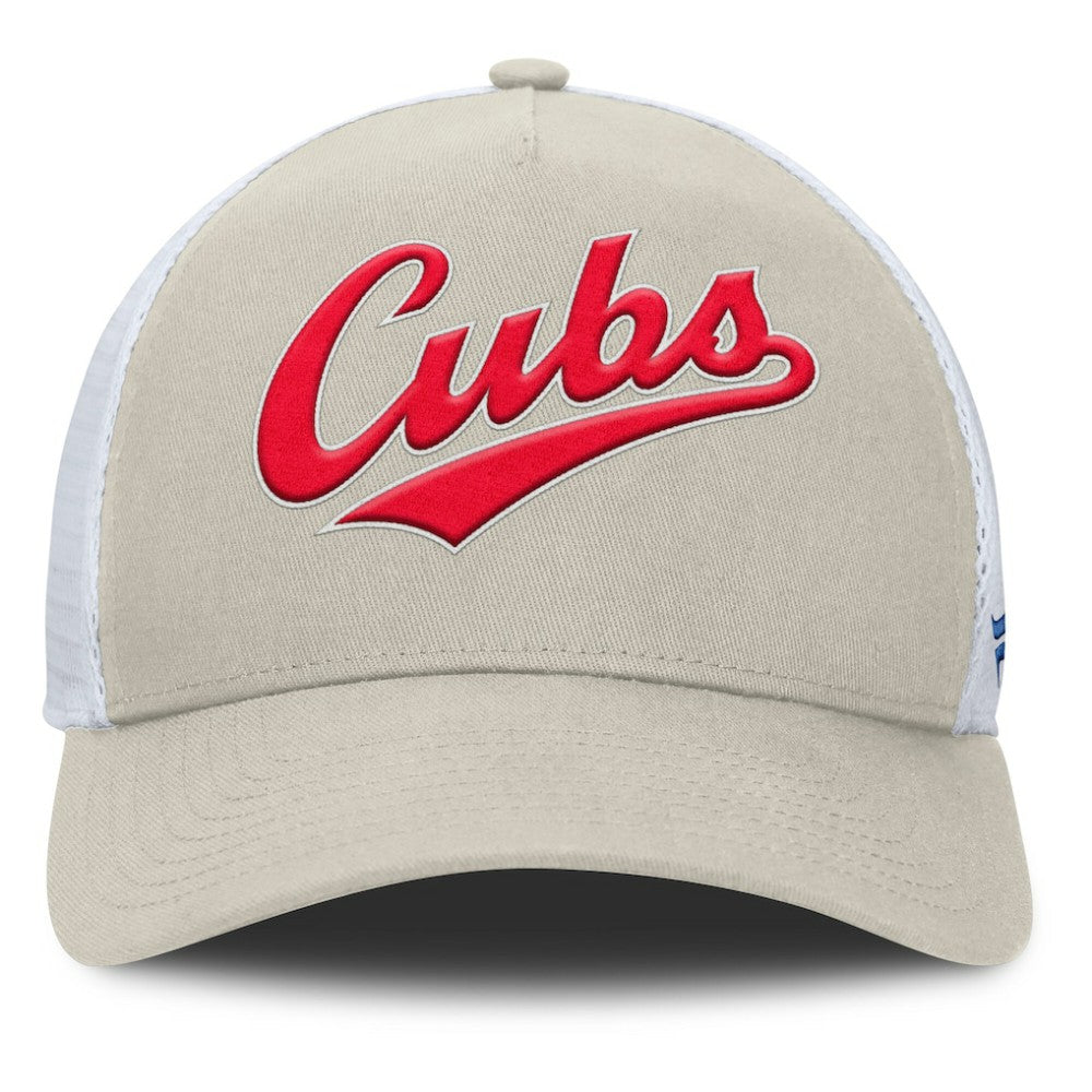 Khaki Chicago Cubs Fanatics Heritage Light Khaki A-Frame Adjustable Hat