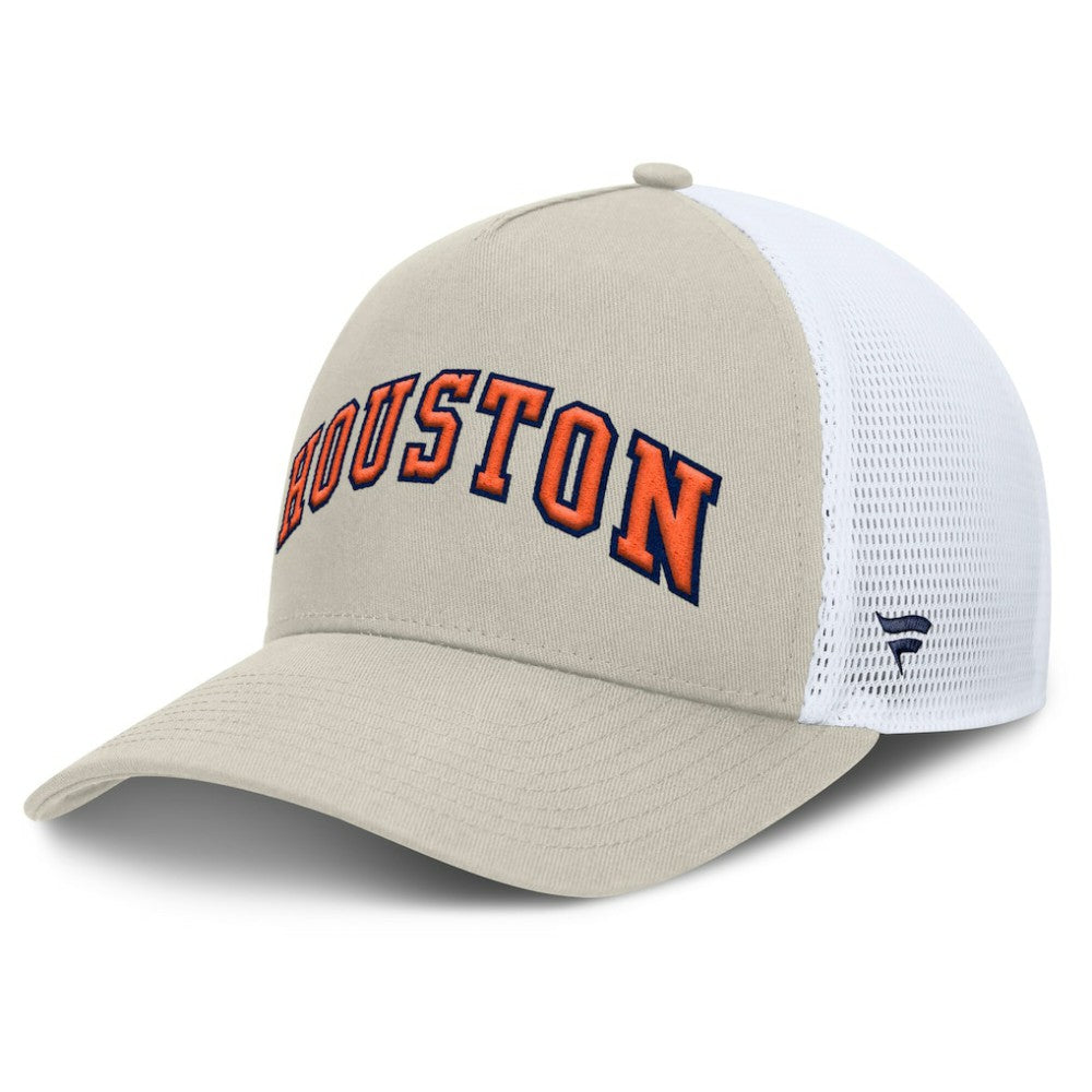 Khaki Houston Astros Fanatics Heritage Light Khaki A-Frame Adjustable Hat