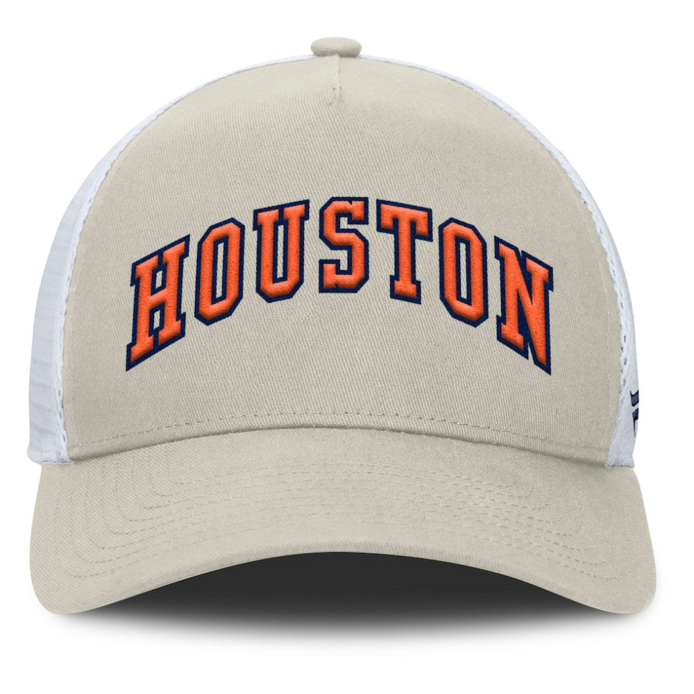 Khaki Houston Astros Fanatics Heritage Light Khaki A-Frame Adjustable Hat