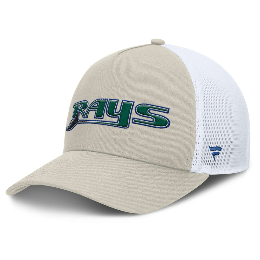 Khaki Tampa Bay Rays Fanatics Heritage Light Khaki A-Frame Adjustable Hat