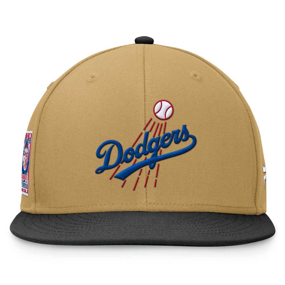 Khaki/Black Los Angeles Dodgers Fanatics  Heritage Two-Tone Fitted Hat