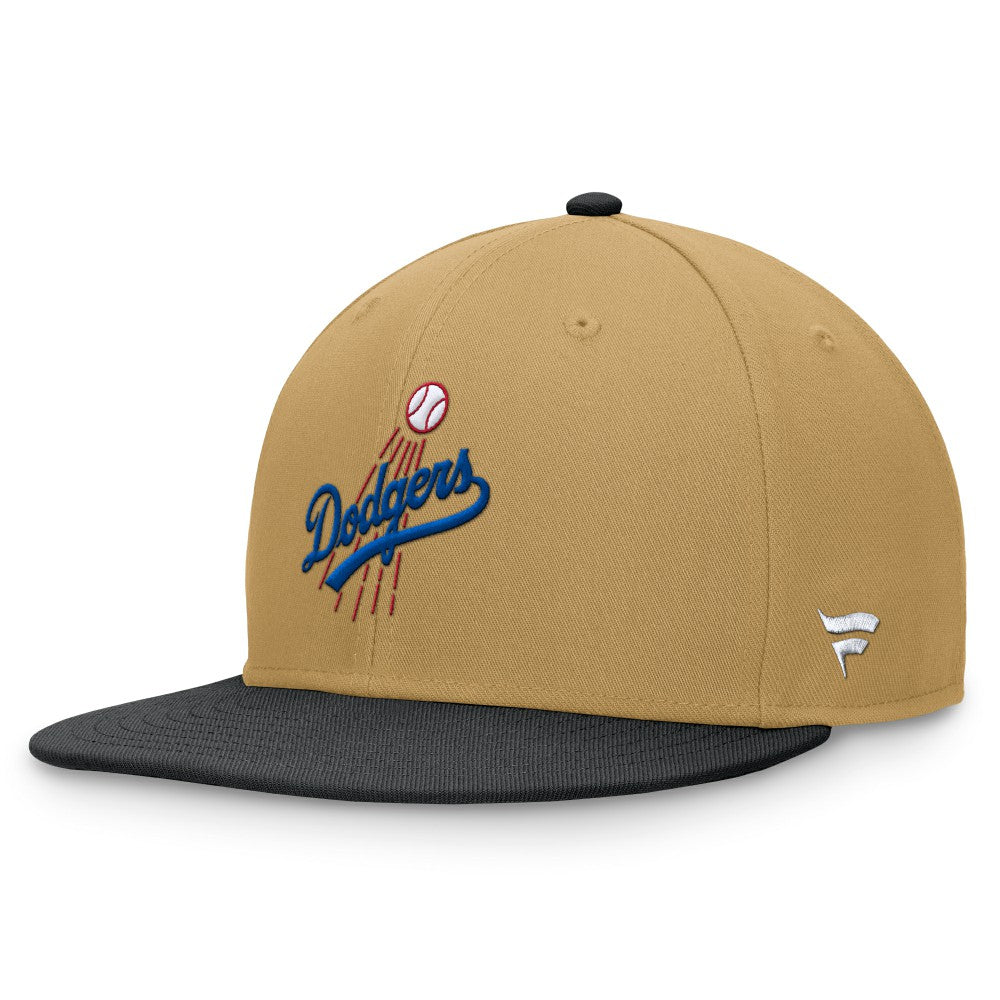 Khaki/Black Los Angeles Dodgers Fanatics  Heritage Two-Tone Fitted Hat