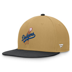Khaki/Black Los Angeles Dodgers Fanatics  Heritage Two-Tone Fitted Hat