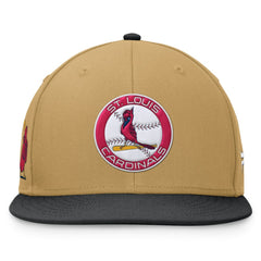 Khaki/Black St. Louis Cardinals Fanatics  Heritage Two-Tone Fitted Hat