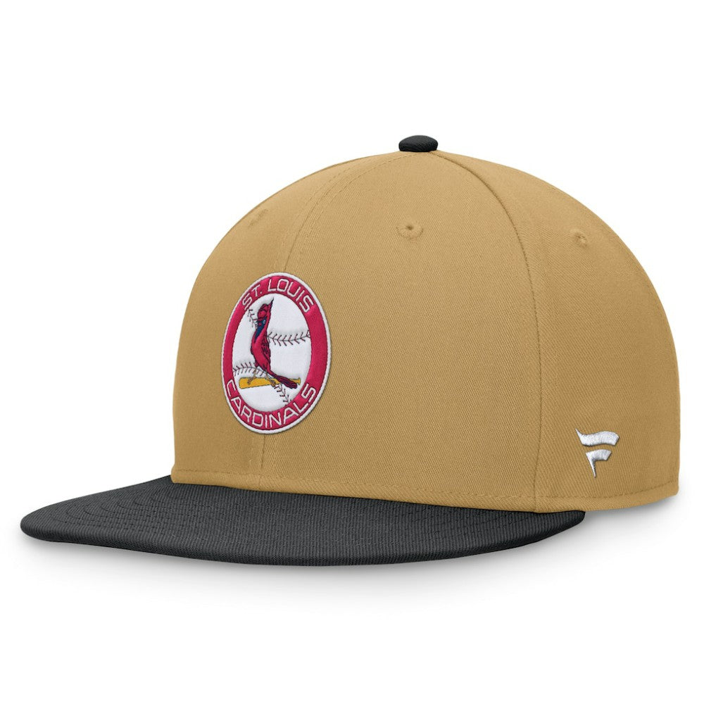 Khaki/Black St. Louis Cardinals Fanatics  Heritage Two-Tone Fitted Hat