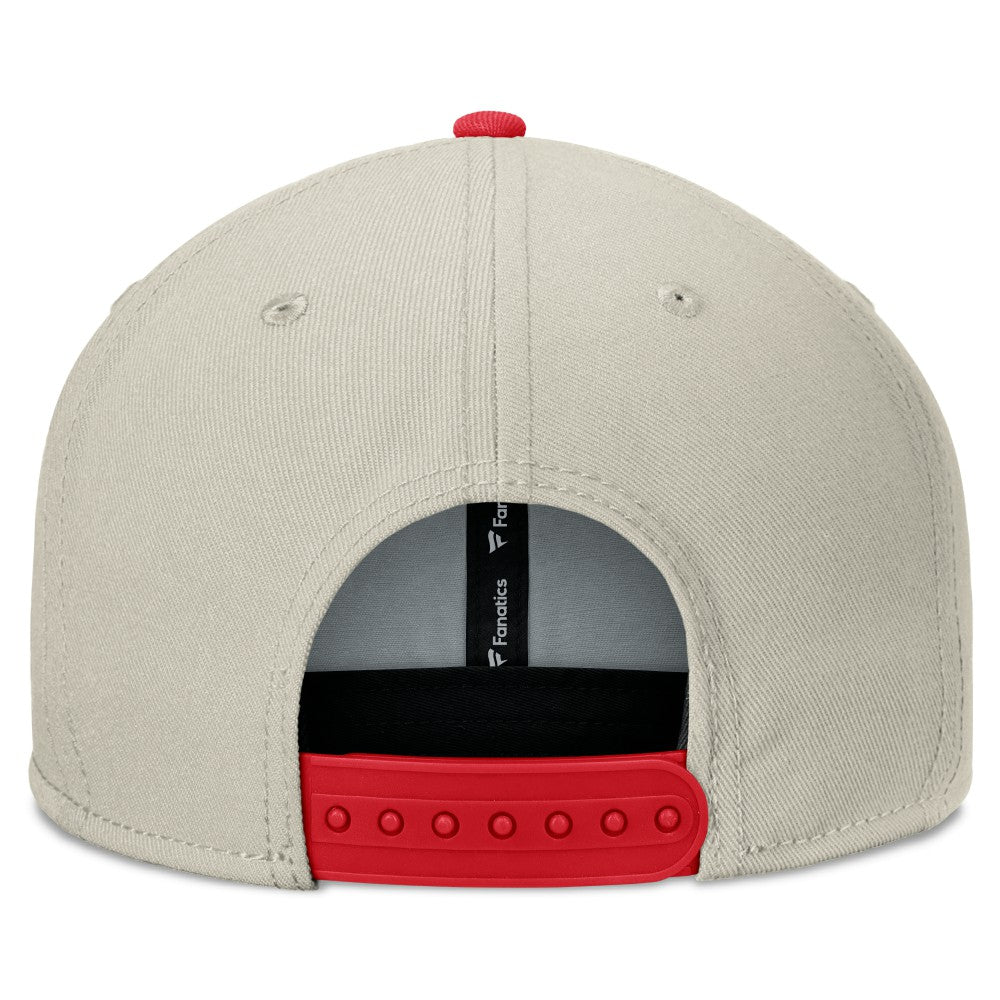 Khaki/Red Los Angeles Angels Fanatics Team Two-Tone Snapback Hat