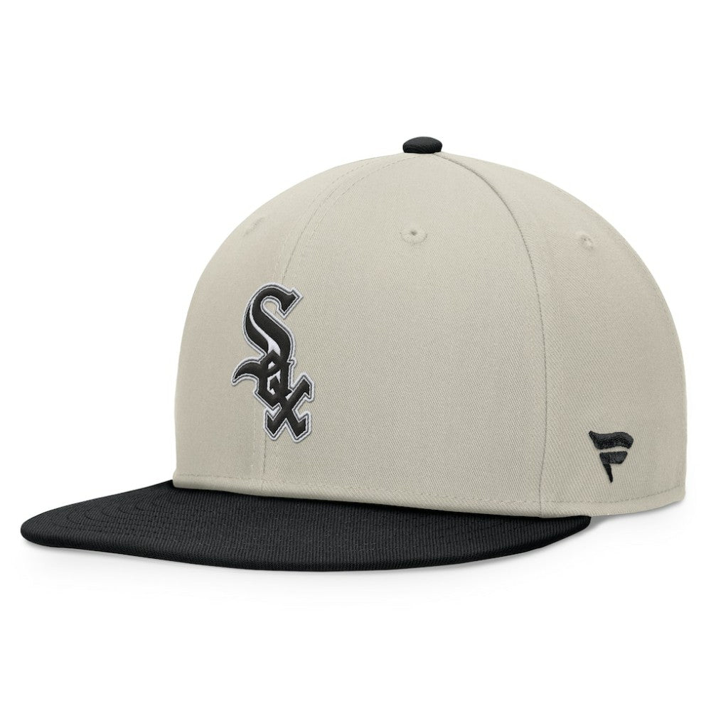 Khaki/Black Chicago White Sox Fanatics Team Two-Tone Snapback Hat