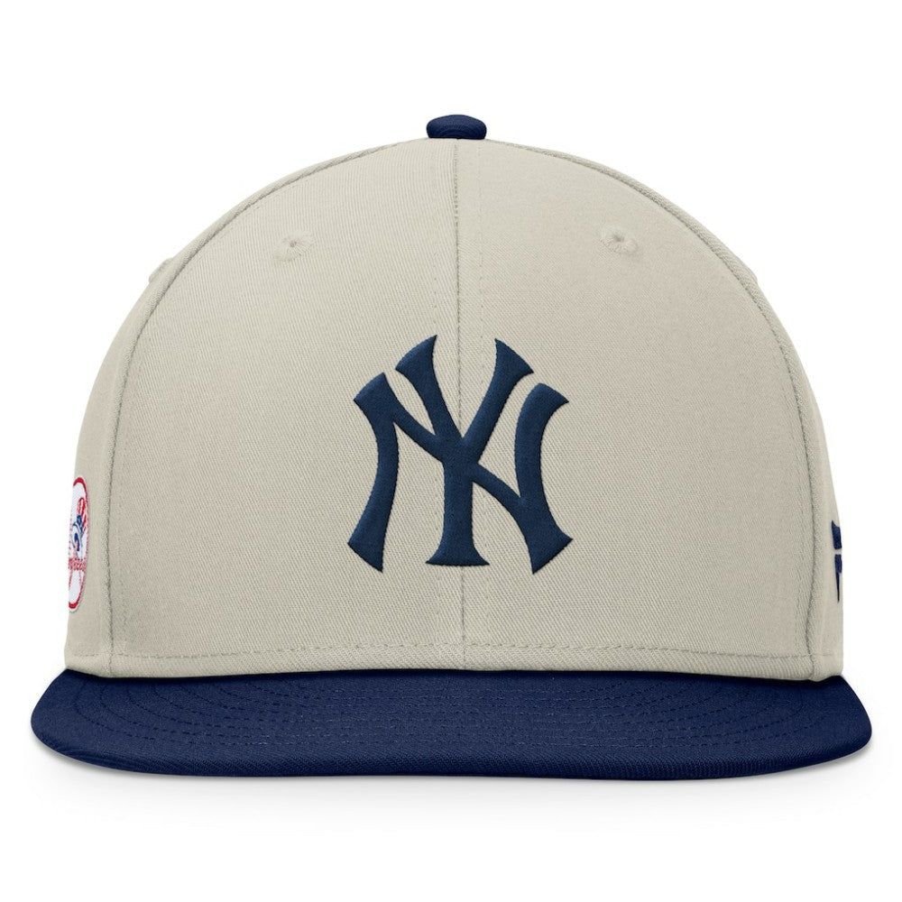 Khaki/Navy New York Yankees Fanatics Team Two-Tone Snapback Hat