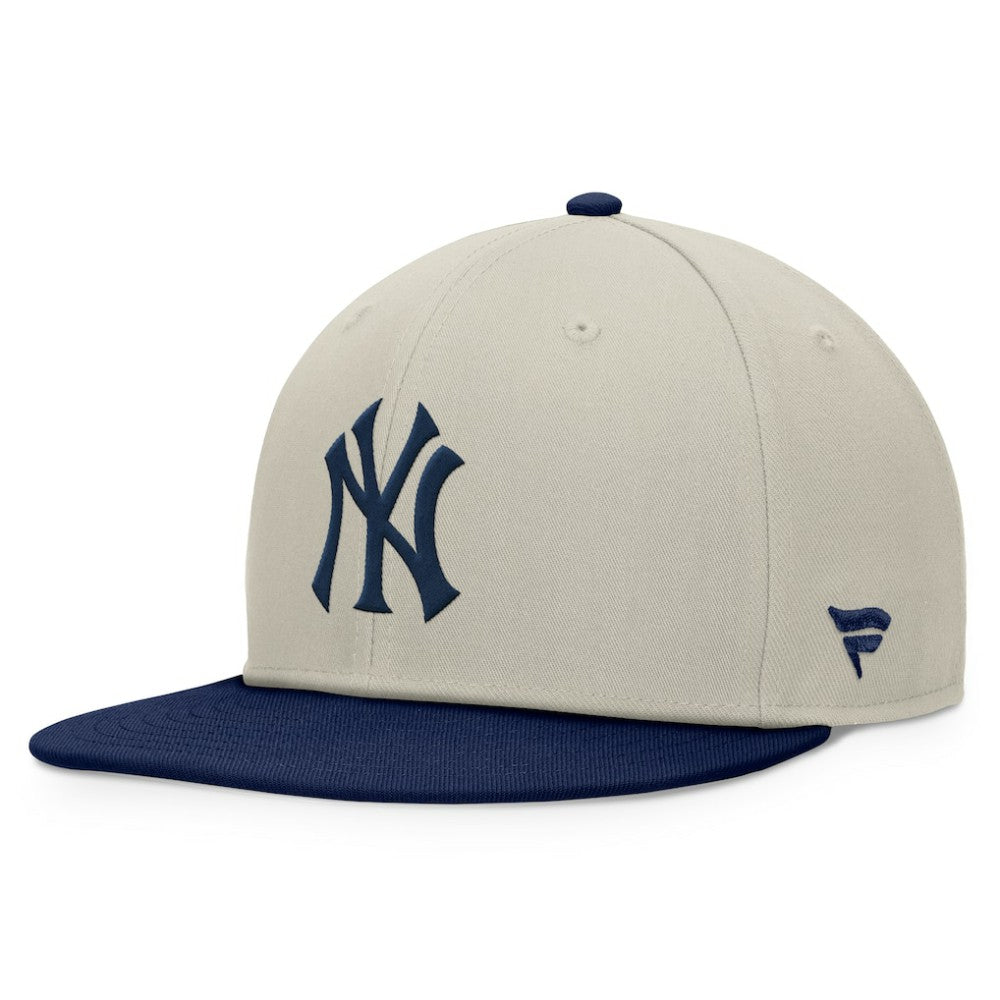 Khaki/Navy New York Yankees Fanatics Team Two-Tone Snapback Hat