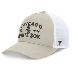 Stone Chicago White Sox Fanatics A-Frame Trucker Adjustable Hat