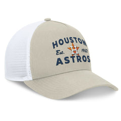Stone Houston Astros Fanatics A-Frame Trucker Adjustable Hat