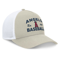 Stone Los Angeles Angels Fanatics A-Frame Trucker Adjustable Hat