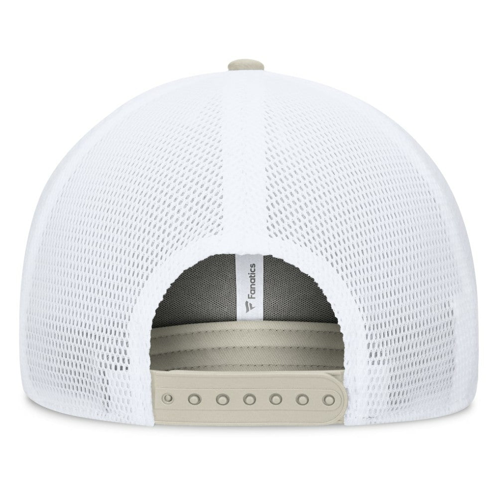 Stone Pittsburgh Pirates Fanatics A-Frame Trucker Adjustable Hat