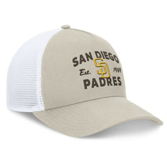 Stone San Diego Padres Fanatics A-Frame Trucker Adjustable Hat
