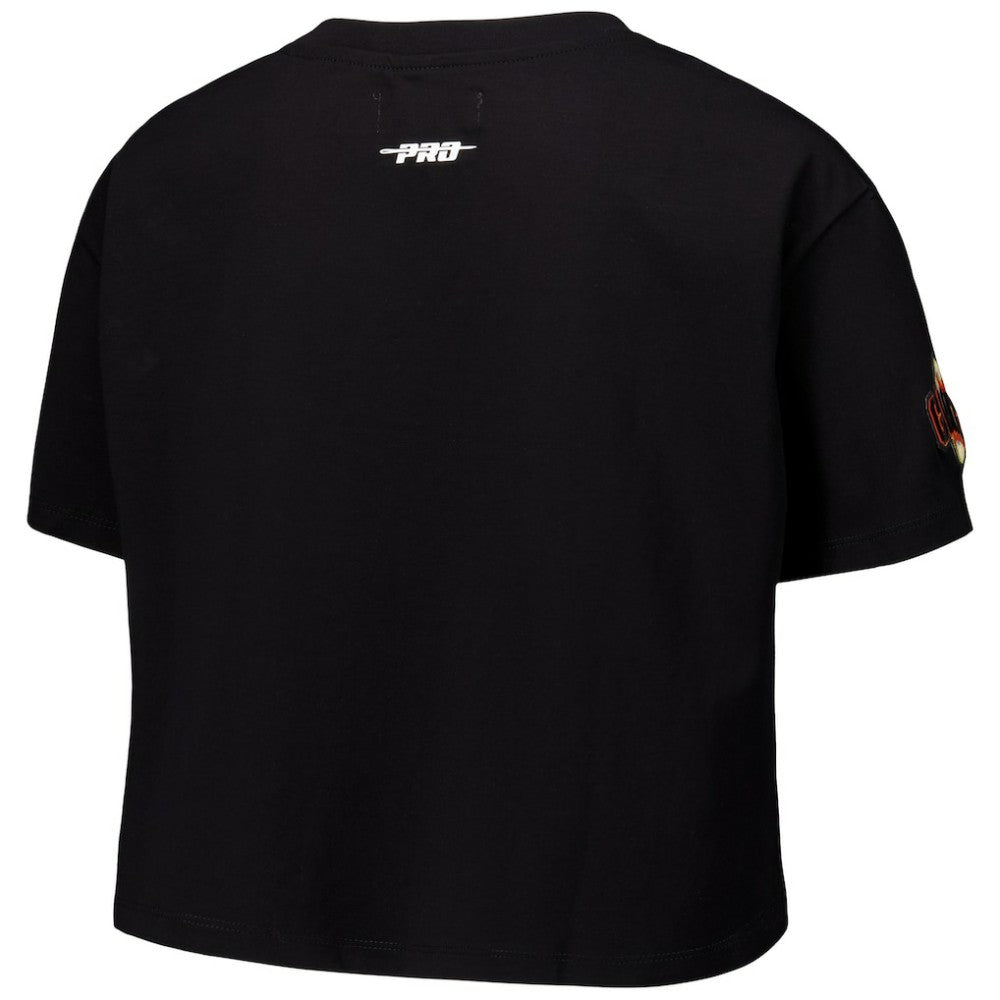 Black San Francisco Giants Pro Standard Women's Made To Play Boxy Cropped T-Shirt