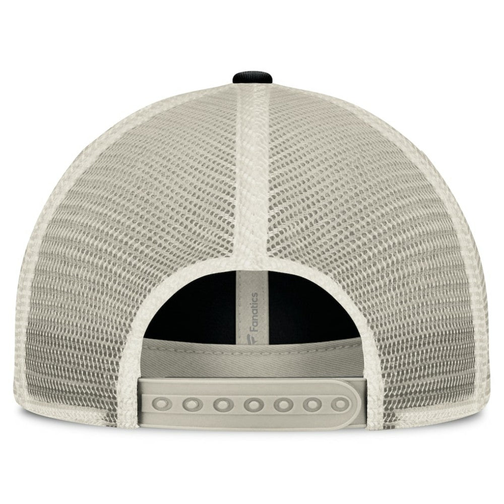 Black/Natural Chicago White Sox Fanatics  Heritage Stripe Trucker Adjustable Hat