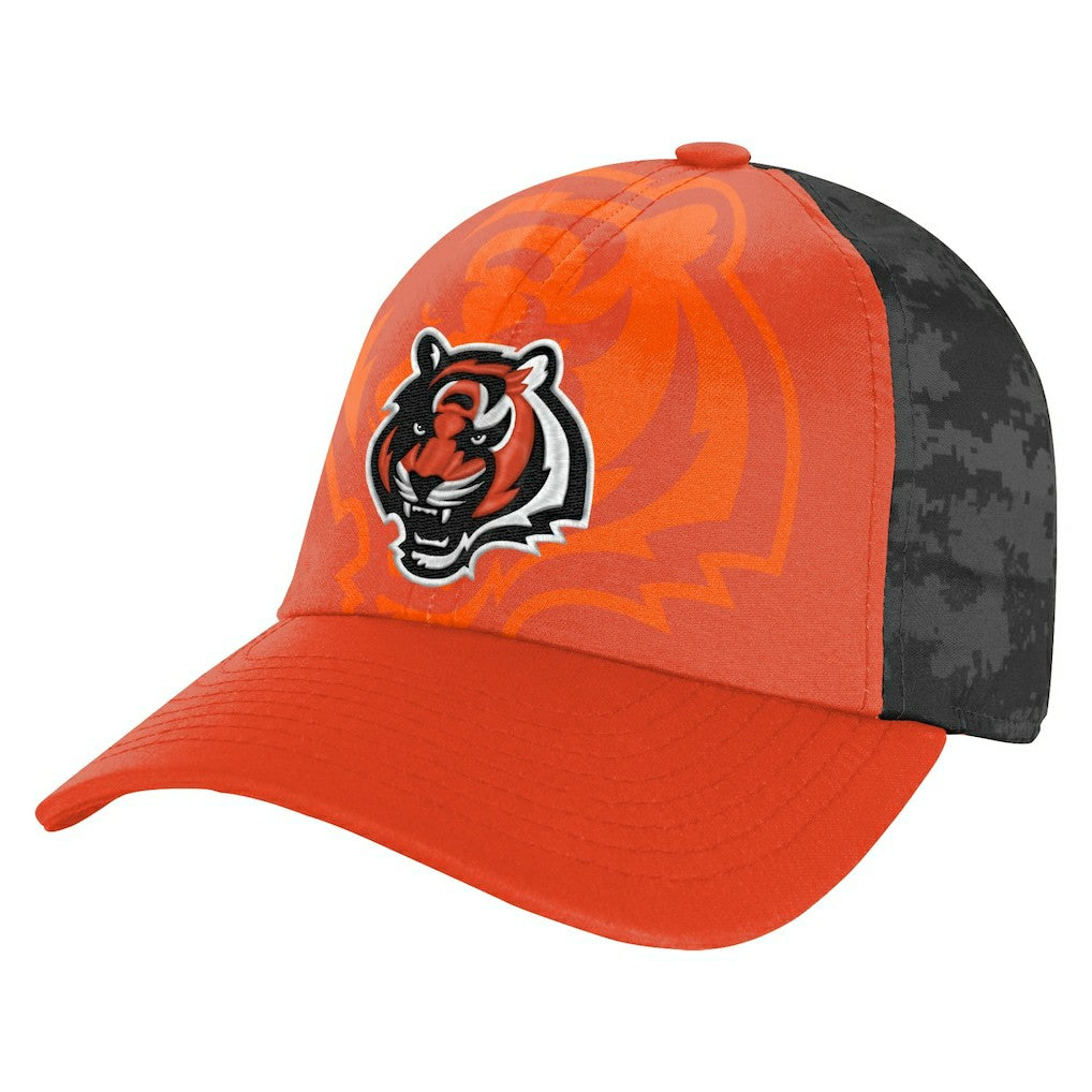 Youth Combine Two-Tone Adjustable Hat - Cincinnati Bengals Hats