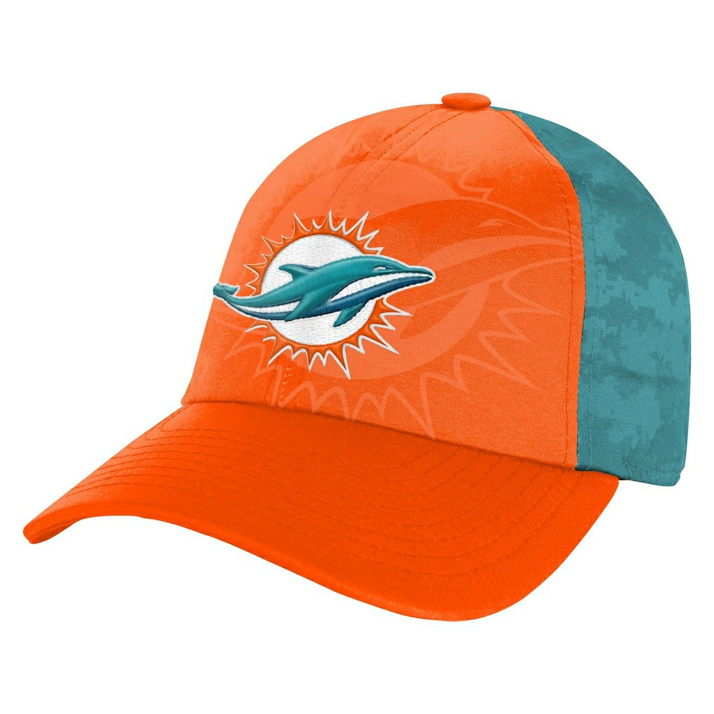 Youth Combine Two-Tone Adjustable Hat - Miami Dolphins Hats