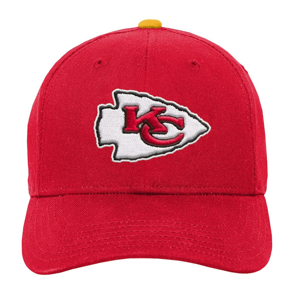 Youth Team Pre-Curved Adjustable Hat - Kansas City Chiefs Hats