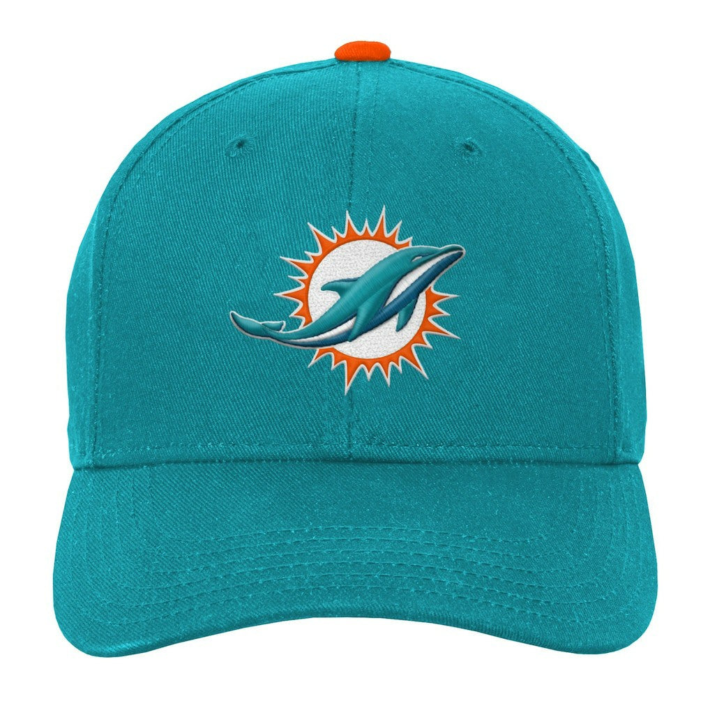 Youth Team Pre-Curved Adjustable Hat - Miami Dolphins Hats