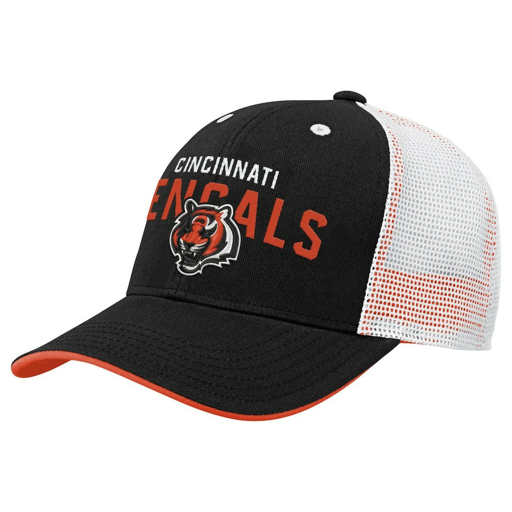 Youth Core Lockup Trucker Adjustable Hat - Cincinnati Bengals Hats