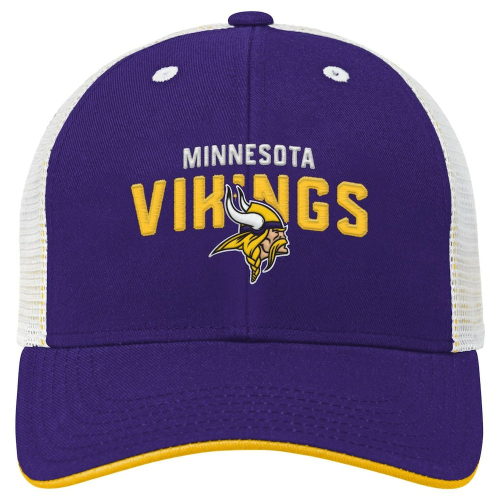 Youth Core Lockup Trucker Adjustable Hat - Minnesota Vikings Hats