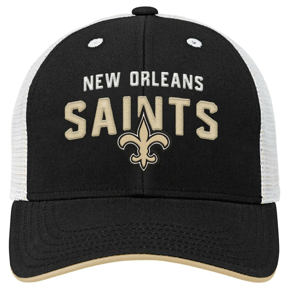 Youth Core Lockup Trucker Adjustable Hat - New Orleans Saints Hats