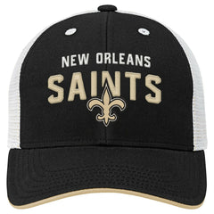 Youth Core Lockup Trucker Adjustable Hat - New Orleans Saints Hats