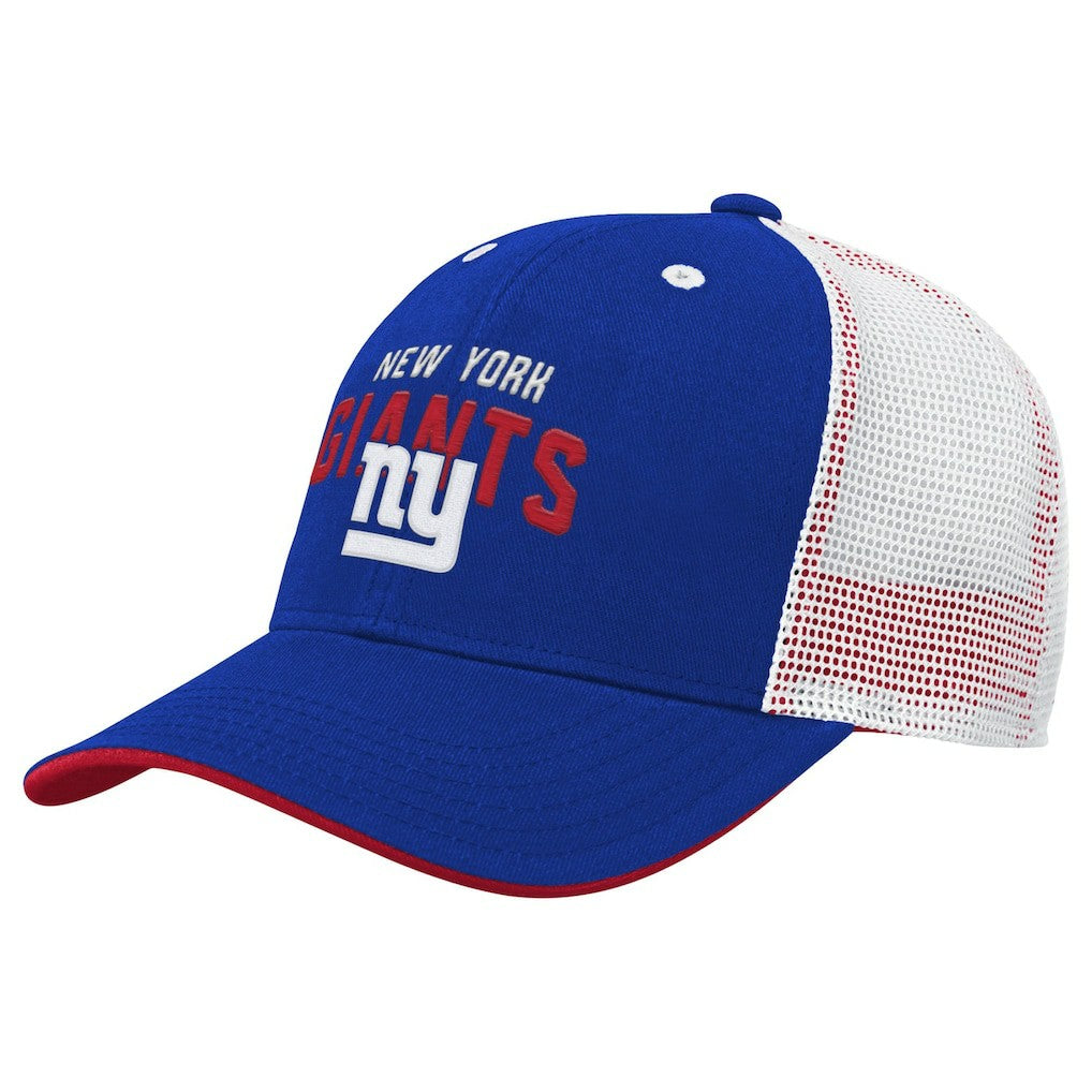 Youth Core Lockup Trucker Adjustable Hat - New York Giants Hats