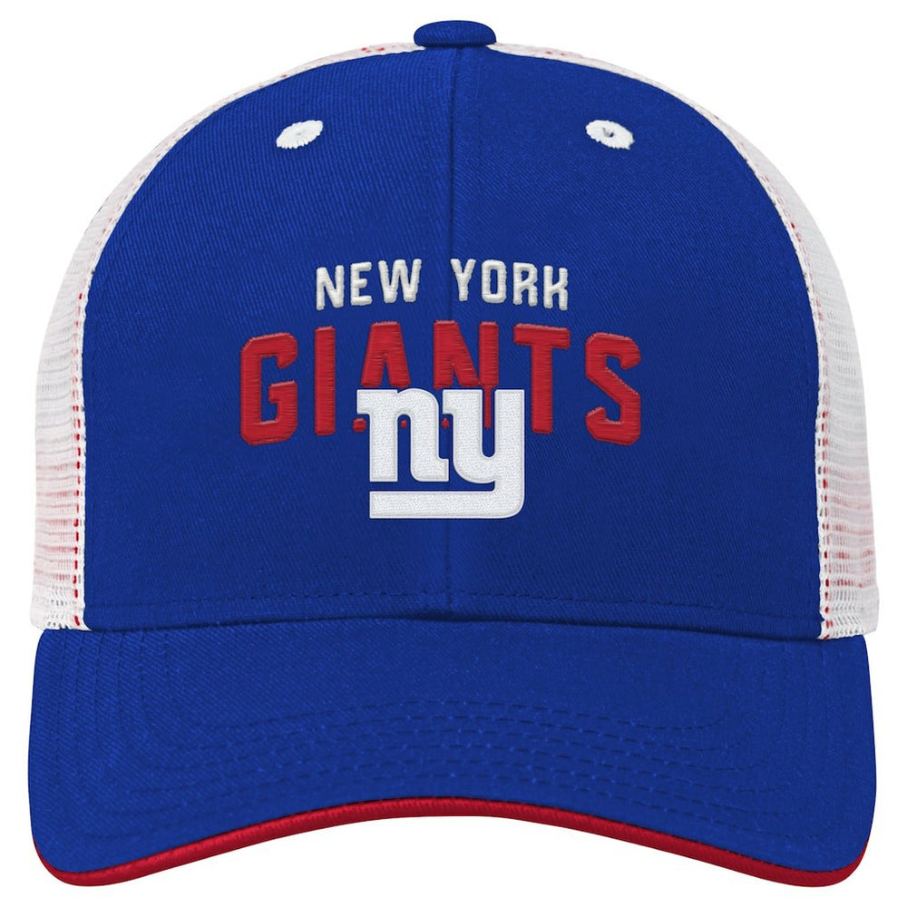 Youth Core Lockup Trucker Adjustable Hat - New York Giants Hats